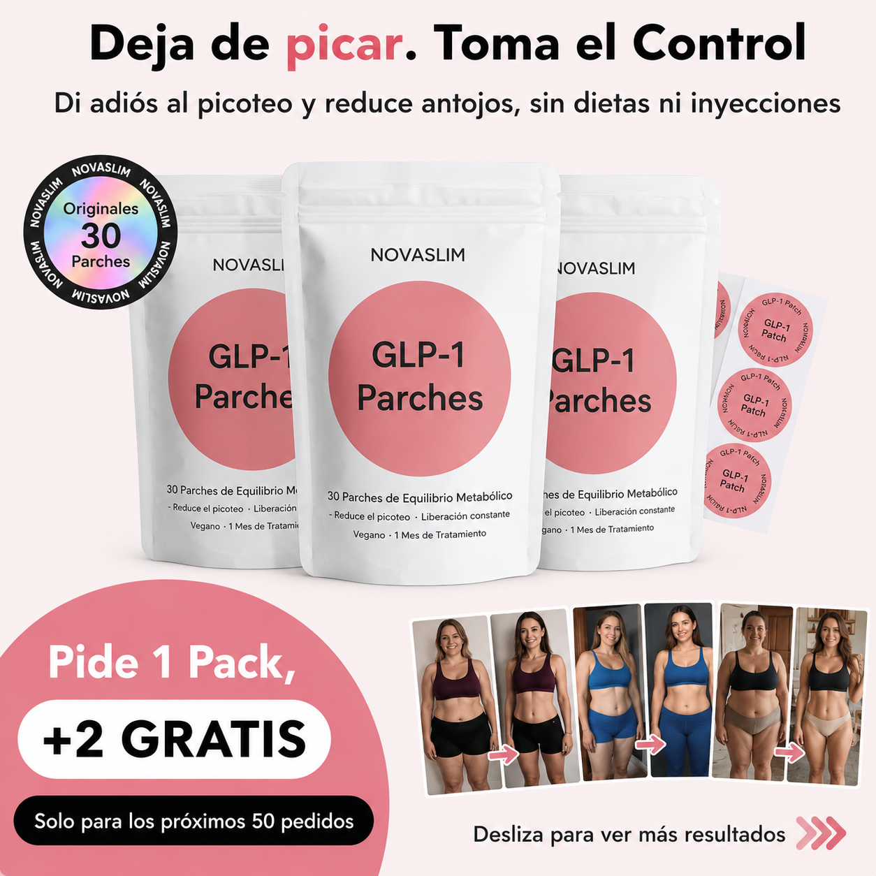 Parches GLP-1 Para La Perdida De Peso / Oferta 2x1